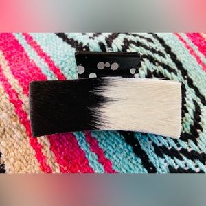 Claw Hair Clip with Cowhide